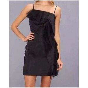 Calvin Klein Ruffle Tiered Chiffon
Black Dress